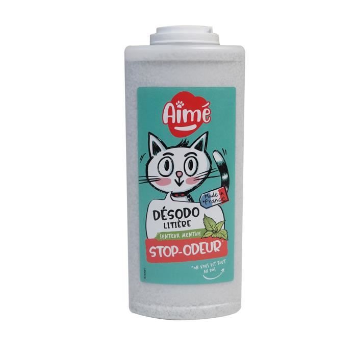 AIME Désodorisant pour litière menthe 700ml - Pour chat