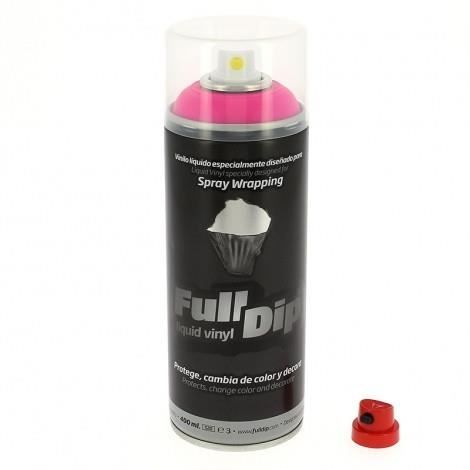 Peinture élastomère en spray Full dip 400ml - Finition rose fluo