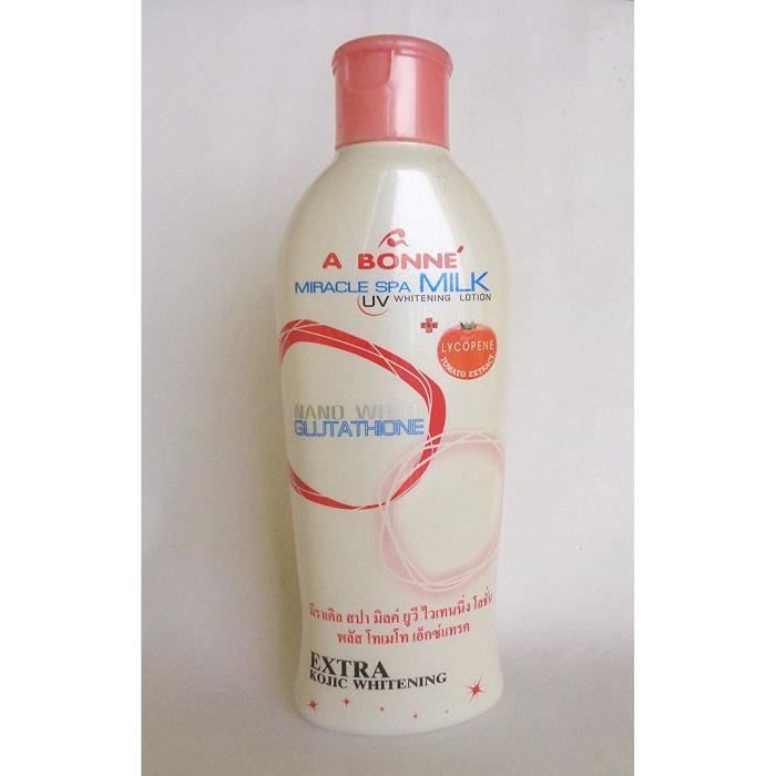 Peau UV blanchiment Blanchiment Lightening Lotion Lait Crème extra Kojic, Arbutin, Nano blanc glutathion 200ml.