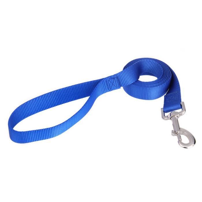 Laisse longue pour chiens - Harnais d'entraînement, produits d'animaux pour la marche, Nylon grand - Modèle: Bleu 6M - FYCWQSB00367