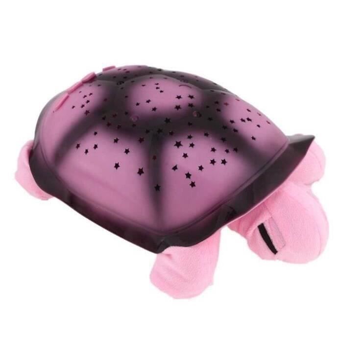 Veilleuse d'Ambiance LED Lampe luminaire Projecteur Ciel Etoilé Musical Tortue pour Salle d'enfant Ciel Étoilé bien Dormir Cadeau po