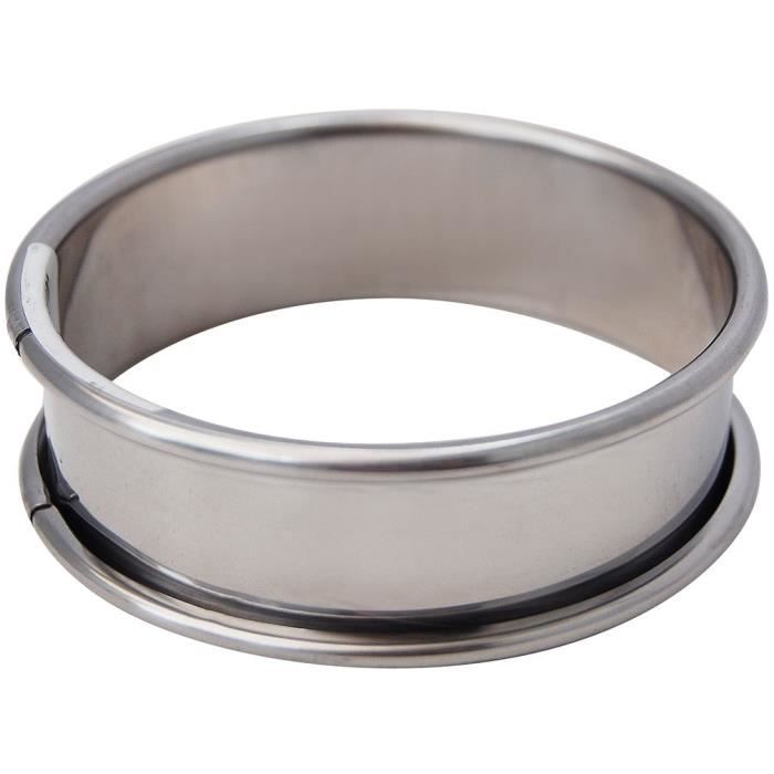 Cercle à tarte à bords roulés 6 cm