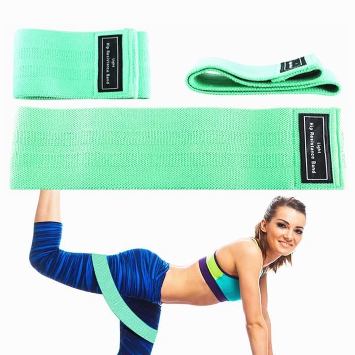 Bande de Résistance Élastique Fitness Latex Naturel Bande pour Rééducation Exercices/Musculation/Pilates/Yoga - léger 18-32 lbs