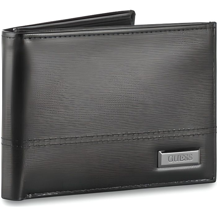 Guess Portefeuille Homme en Cuir Morgan Noir