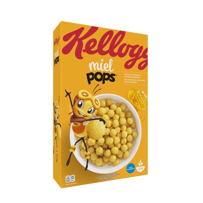 KELLOGG'S Céréales miel pops - 400 g
