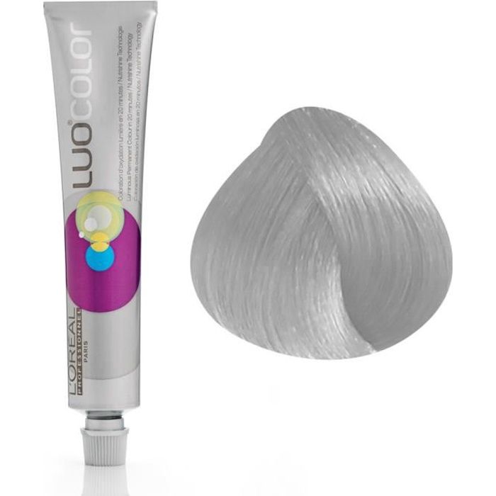 L'Oréal Professionnel Colorations Luo Color Nutrigelée P01 : Blond Très Très Clair Cendré 7D Avec ammoniaque, 50ml
