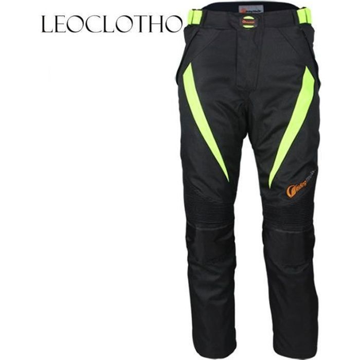 LEOCLOTHO-Pantalon de moto d’hiver unisexe anti-chute imperméable de cyclisme course racing