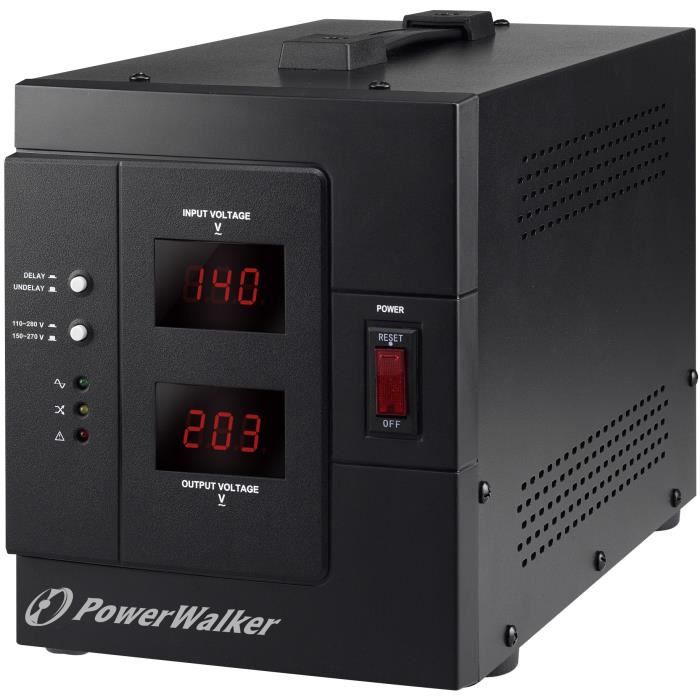 PowerWalker AVR 3000 SIV FR, 110-280, 3000 VA, 2400 W, 1 sortie(s) CA, Terminal, 95%