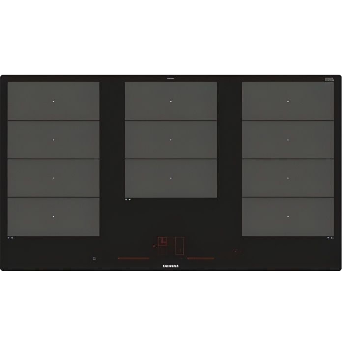 Siemens EX901LXC1E, Intégré, Plaque avec zone à induction, Verre-céramique, Noir, 2200 W, 24 cm