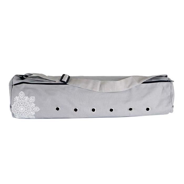 Sac De Tapis De Yoga Bandoulière Gym Bag Fitness 70cm x 18cm -Gris