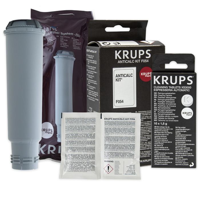 Krups Espresso Machine Set KRUPS Filter F08801 + Krups Descaler F054