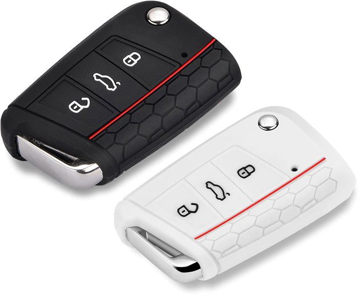 2 Coques De Clé Voiture 2 Boutons - Compatible Opel, Chevrolet - Noir Avec Lame Vierge