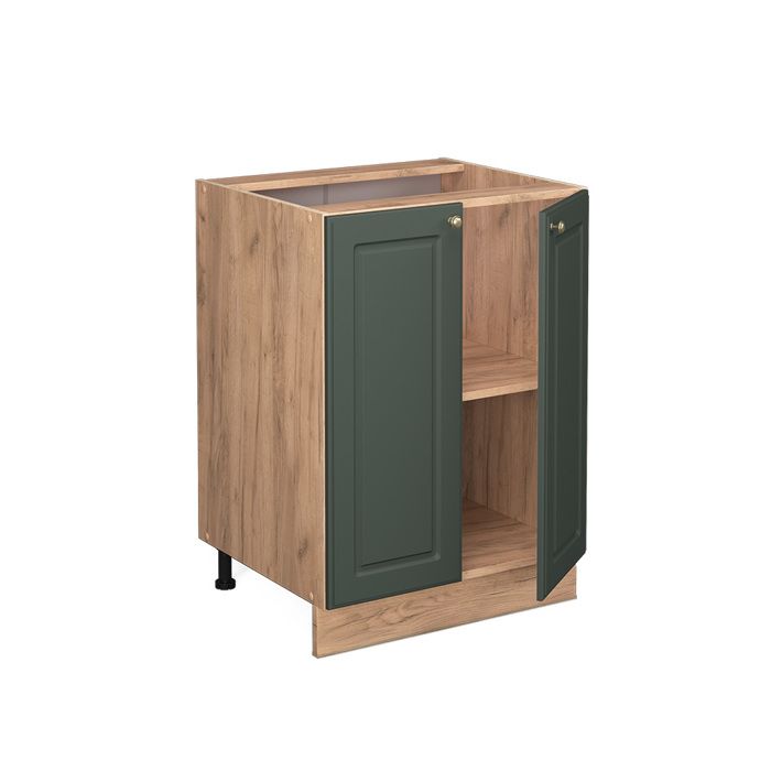 Meuble bas de cuisine Fame-Line 60cm PT Anthracite Vert Or Campagne/Chêne de force doré Vicco 46207
