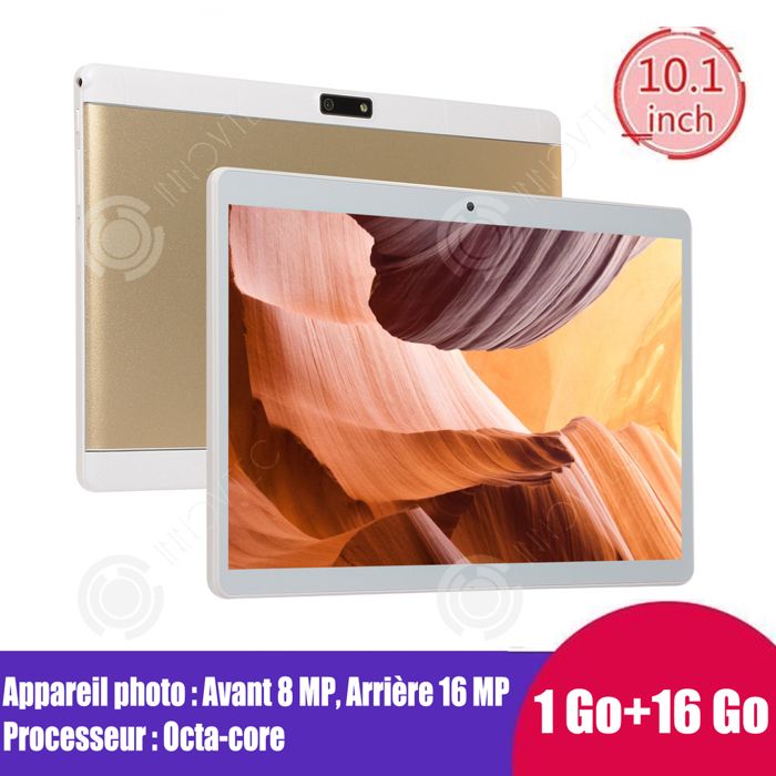 INN Tablette 101 pouces 8 mégapixels appareil photo durabilité frontal double SIM parler processeur octacore bluetooth version 4.1