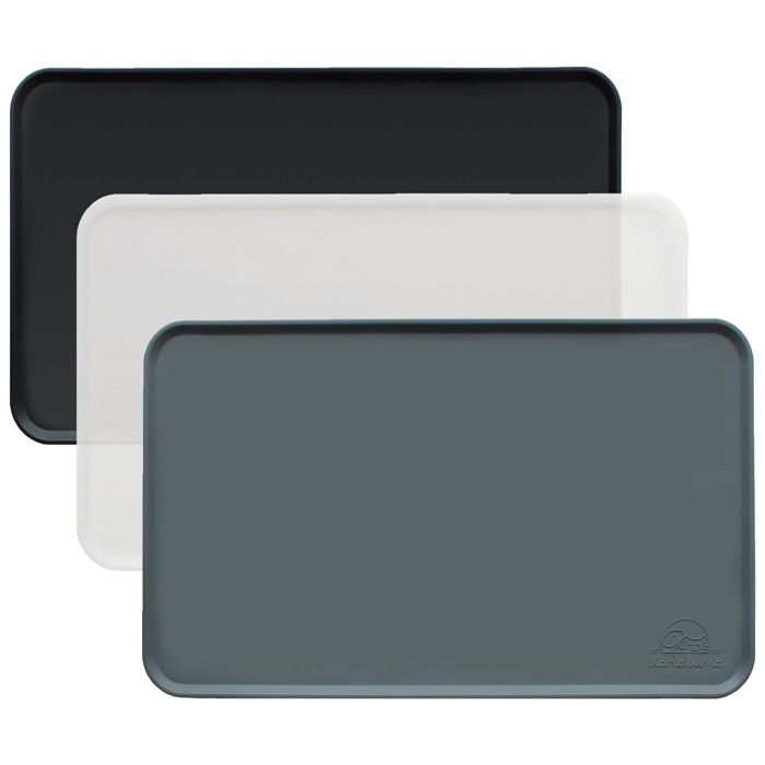 Meilleurs prix pour Tapis de gamelle Basique en Silicone - KaraLuna - Tapis antidérapant pour gamelle ou gamelle de Chat I Tapis d'alimentation (B-SG)