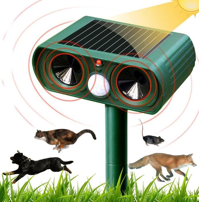 Comparer les prix de Répulsif solaire ultrasonique pour chat, réglable, protège le jardin et repousse les parasites