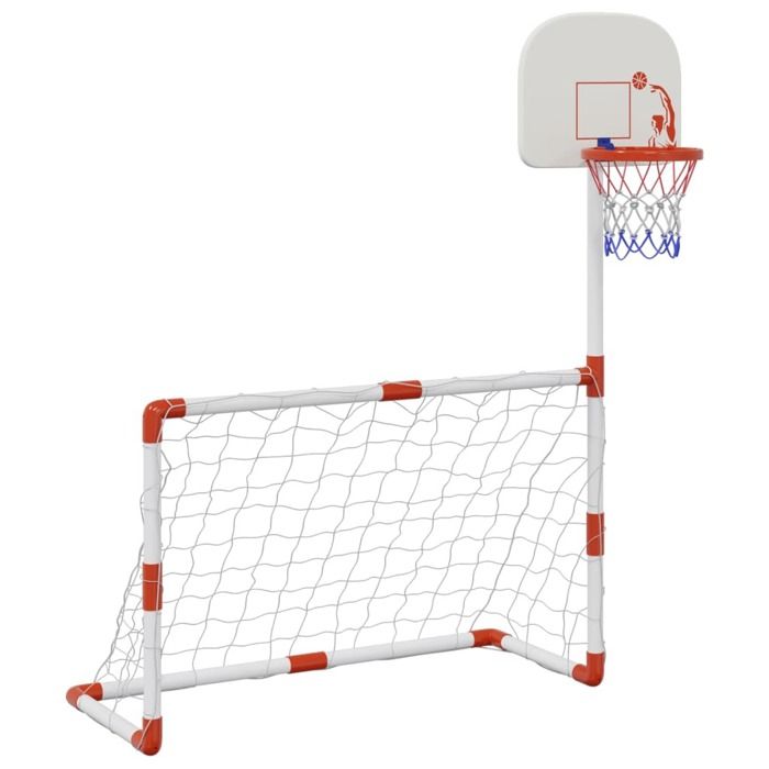 Ensemble de football et de basket-ball avec ballons vidaXL