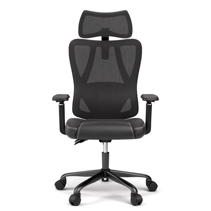 Chaise de Bureau Ergonomique pour Gamer ACGAM CG-5455M PVC Coussin dAssise Accoudoirs et Appui-tête Réglables Soutien Lombaire