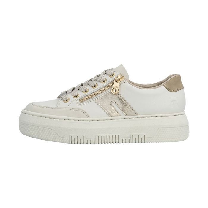 Rieker Basket Basse Cuir Rieker Morelia - Blanc