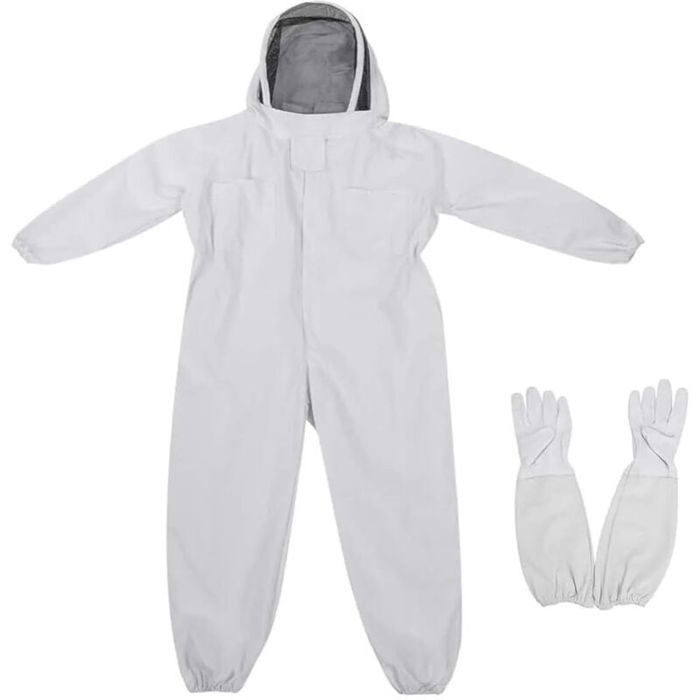 Vêtements Dapiculture Costume dabeille for Enfants Combinaison Une pièce Anti-Abeille avec Capuche en Voile