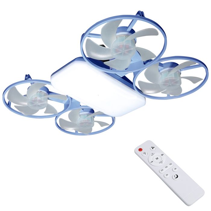 Ventilateur Plafonnier Drone Ventilateur Plafond avec Lumiere 50W 3 Températures 112 LED Télécommande Minuterie 2/4H 3 Vitesses Ventilateur Plafonnier Drone Ventilateur Plafond avec Lumiere 50W 3 Températures 112 LED Télécommande Minuterie 2/4H 3 Vitesses