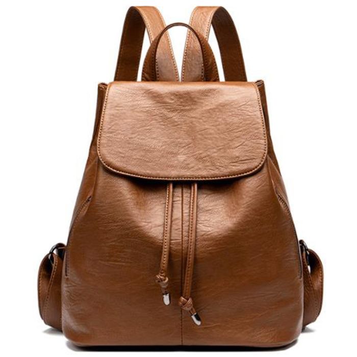 Sac à dos femme multifonction en cuir texturé - Jucnuz - convertible sac à dos sac à bandoulière et sac à main grande capacité
