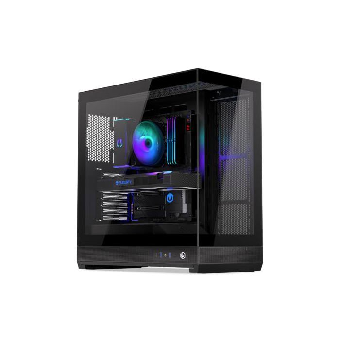 Fishtank 6000 Flex Boîtier PC ATX E-atx Gaming Design Panoramique en Verre Trempé Usb-c Prise en Charge de 2 X 360 Mm