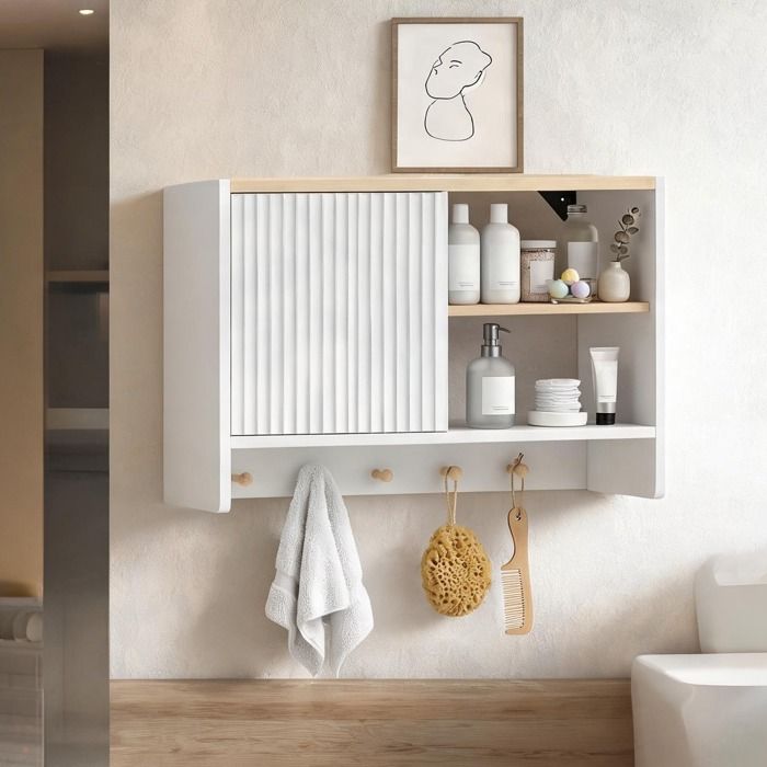 Armoire A Pharmacie en Panneau de particules Blanc 60 x 20 x 40 cm