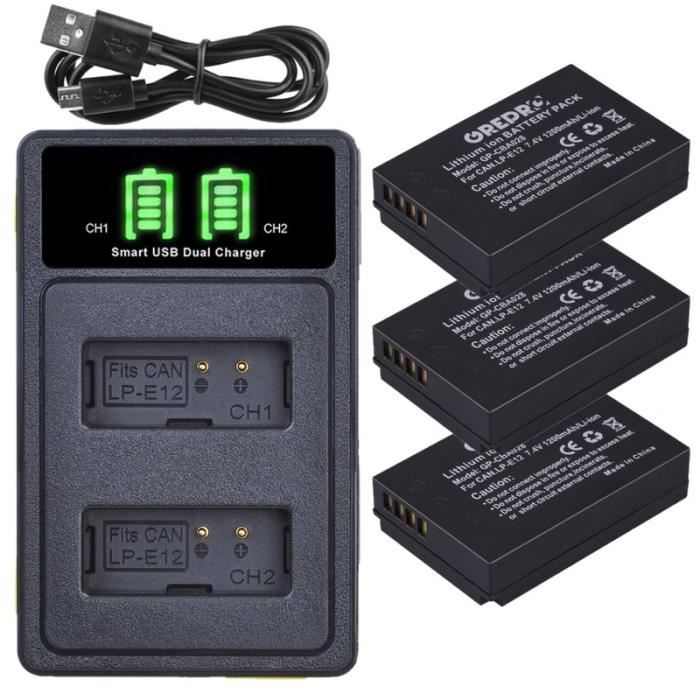 Batterie Et Chargeur USB NB-5L Pour Appareils Photo Canon PowerShot - 1400mAh - Compatible S100, S110, SX200, IXUS, Etc. - 9