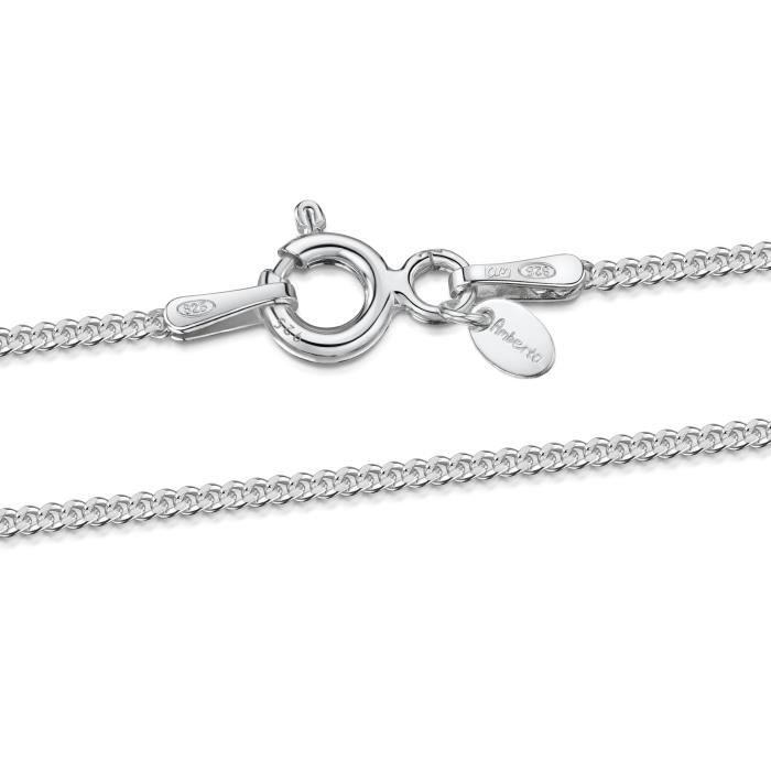 Planetys Cha/îne Enfant B/éb/é Maille Singapour 1.4 mm Argent 925//1000 Rhodi/é 38 cm