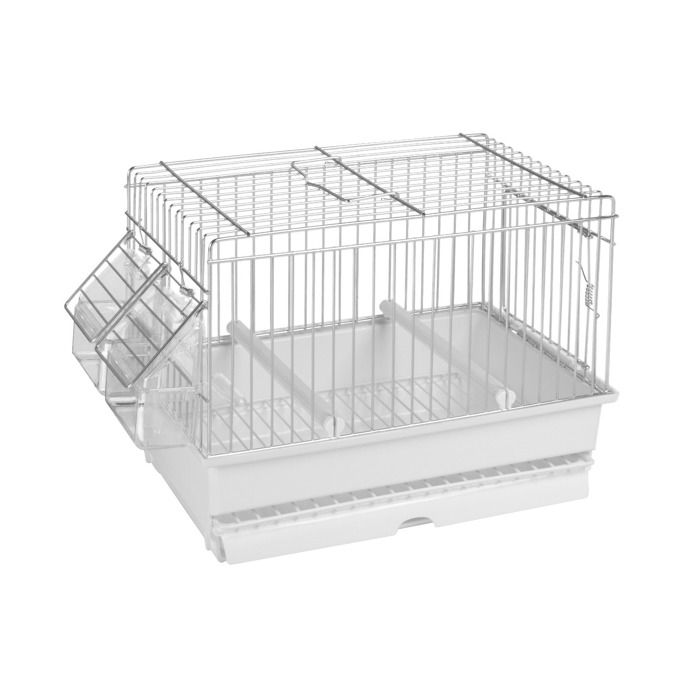 Comparer les prix de Cage De Transport Oiseaux Brooklyn Blanche - 2gr