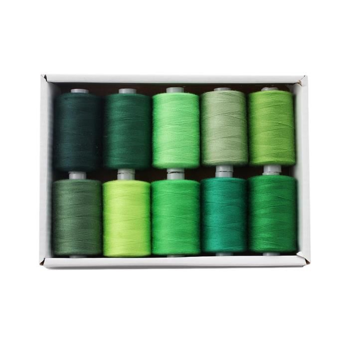 Lot De 36 Fils À Coudre De 100 M Par Fil En Polyester - Couleurs - 8