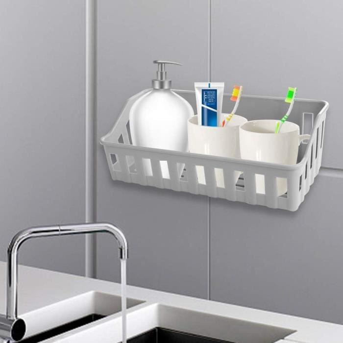 Étagère Salle De Bain Télescopique - 5 Plateaux, Réglable 100-320 Cm, Sans Perçage