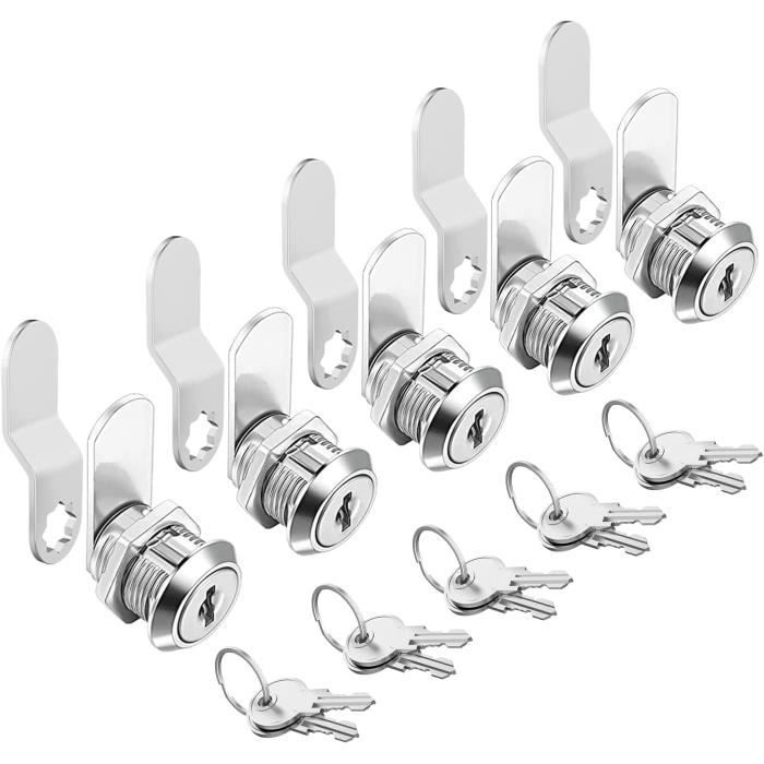 Serrures De Tiroirs à Tringlerie - Lot Pour Boîte à Outils, Armoire - Modèle J3D1 - Neuf