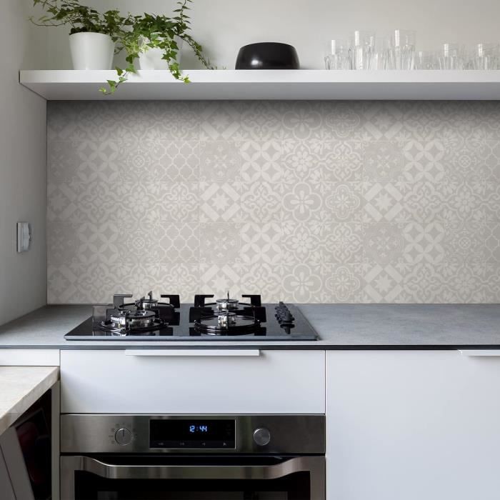 Yoillione Plus épais Credence Adhesive Pour Cuisine, Faux Carrelage Adhesif Mural Salle De Bain