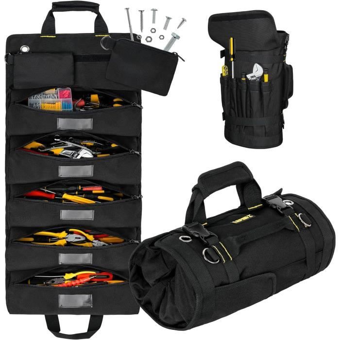 Sac fourre-tout de rangement pour outils de jardin avec 10 poches et