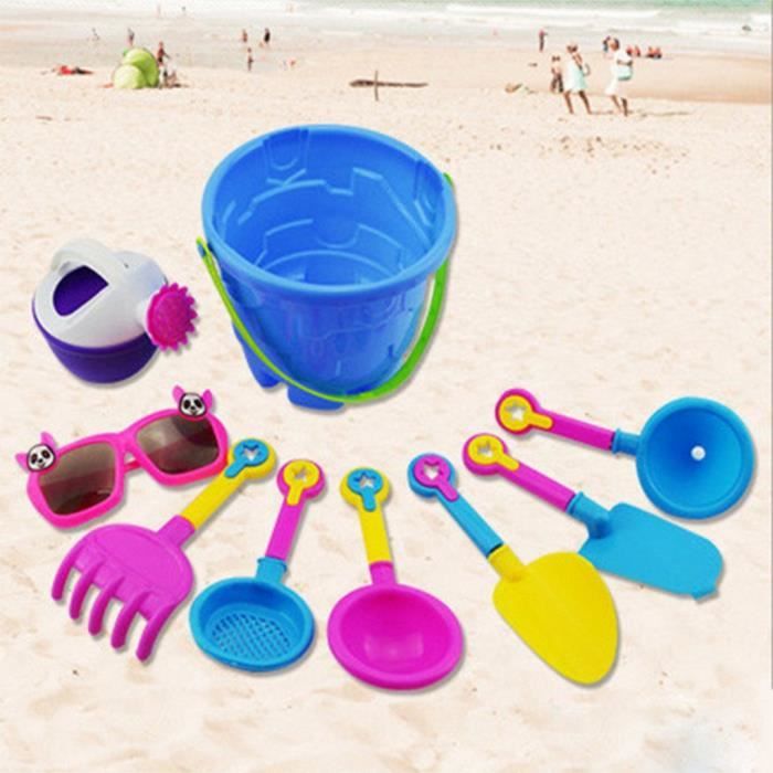 Jouets de plage,Jeu de bac à sable en Silicone souple pour enfants, 5 à 14  pièces, pour la plage, l'été - Type 9PCS - Cdiscount Jeux - Jouets