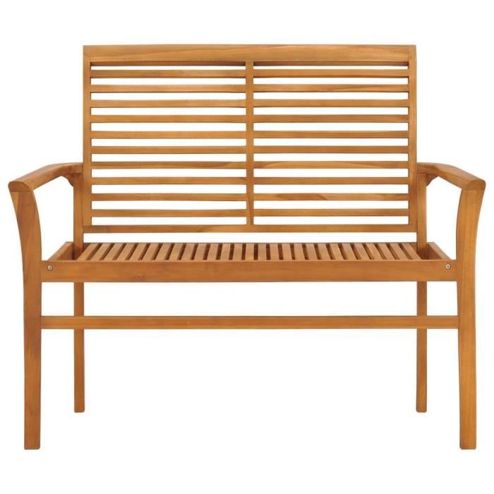 Banc De Jardin 112 Cm Bois De Teck Solide Qim Achat Vente Banc D Exterieur Banc De Jardin 112 Cm Bois De Cdiscount