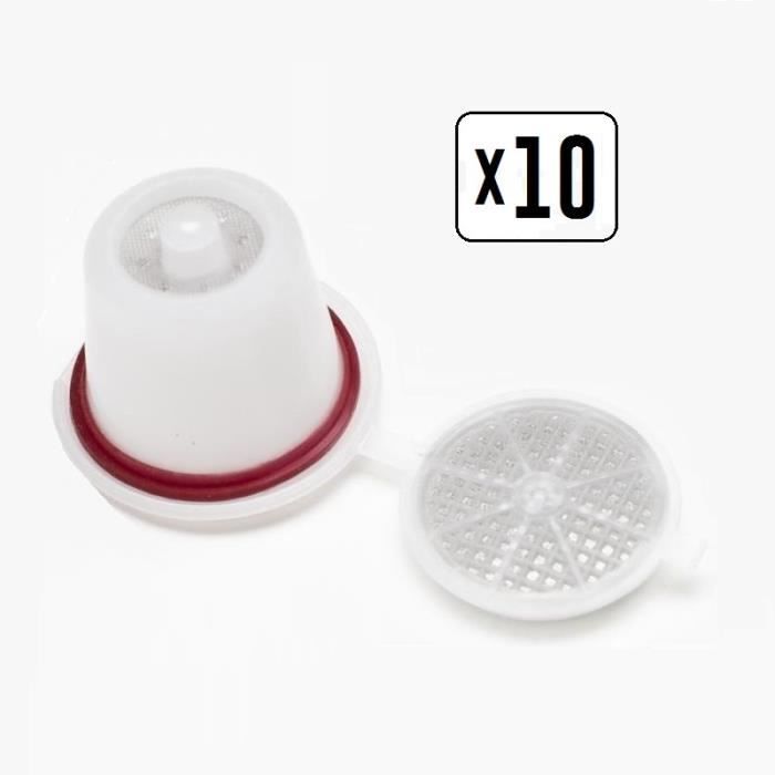 10 Capsules rechargeables Compatibles Nespresso - Achat ...