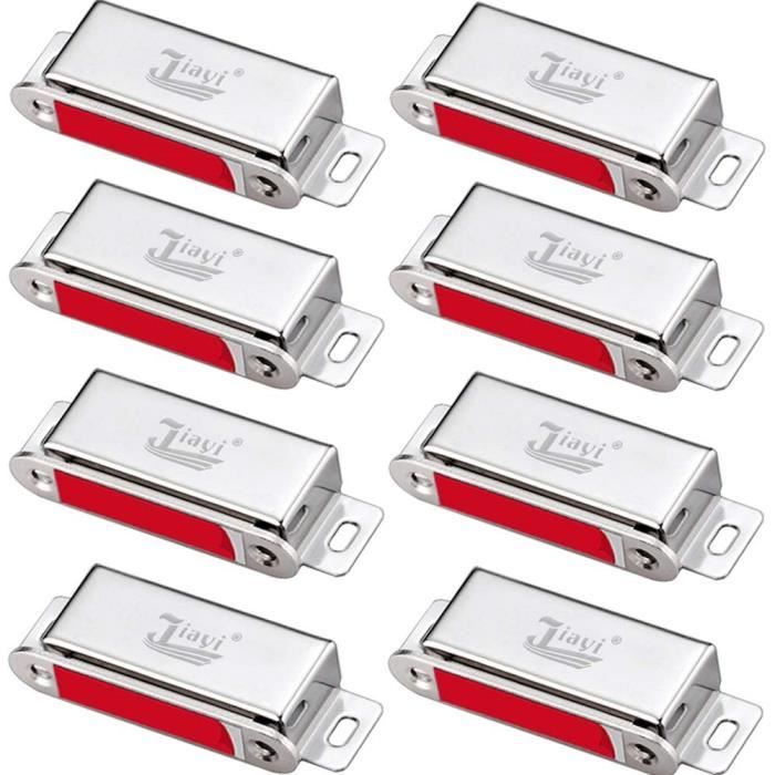 Fermoir Magnétique Puissant 40kg Pour Porte De Cuisine Ou Placard - Chrome