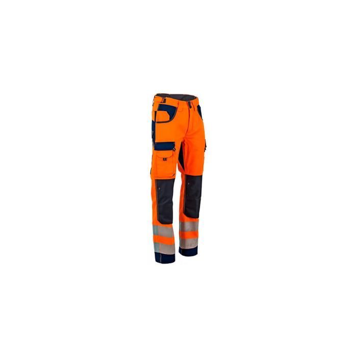 Pantalon authentic haute visibilité - POLARISATION - Orange fluo 38
