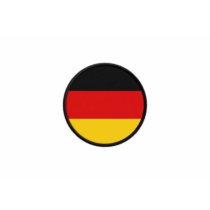 Patch Brodé Drapeau Allemagne RDA DDR - Thermocollant 7x4,5cm - Personnalisation Vêtements Et Accessoires