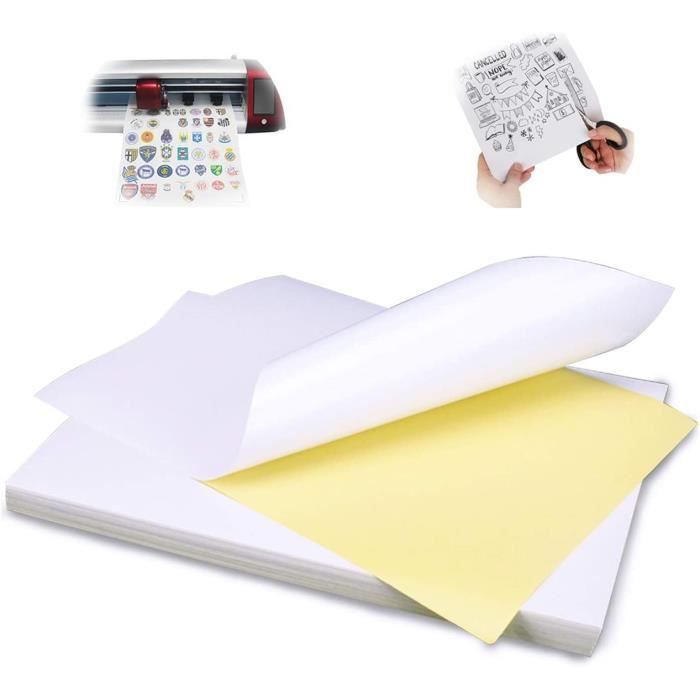 Papier pour imprimante A4 Étiquettes universelles autocollantes 65 feuilles  Autocollant blanc Etiquette en papier Imprimante p[1329] - Cdiscount  Beaux-Arts et Loisirs créatifs