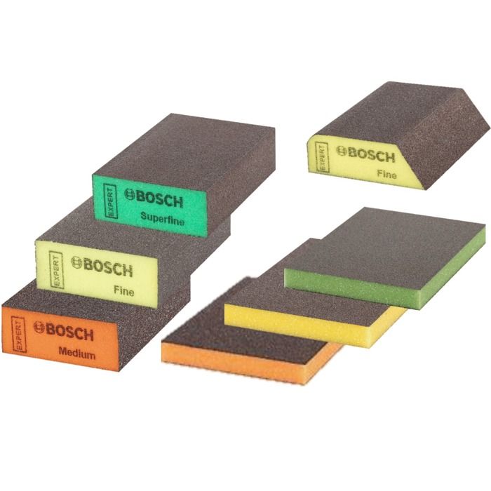 Éponge à poncer Expert Combi S470 L69xB97mm fin Combi Block BOSCH - vue 2