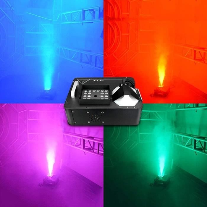 Machine à Fumée UKing 1500W - Avec LED RGB Et Télécommande - Réservoir 1L - Pour Fêtes Et Événements