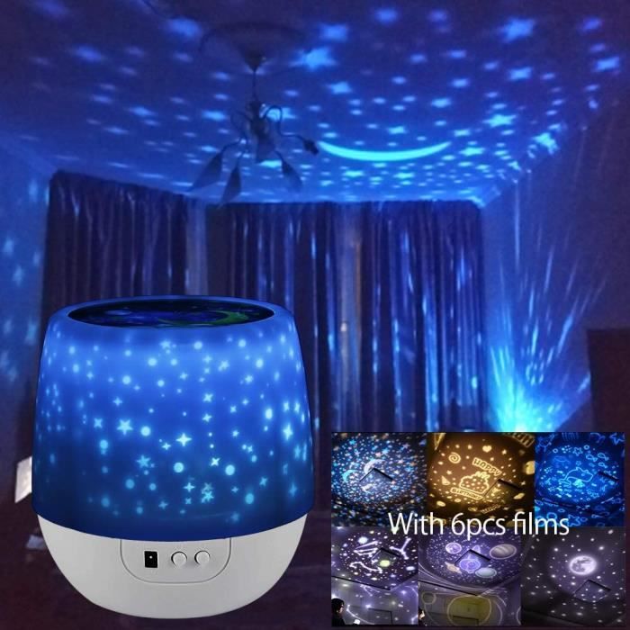 Lampe Projecteur Etoiles Plafond Lumiere Nocturne Pour Enfants Avec 5 Themes Differents Et 6 Couleurs Lampe Led Romantique Ci Cdiscount Puericulture Eveil Bebe