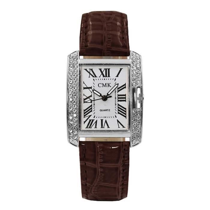 Montre rectangulaire femme pas cher clearance