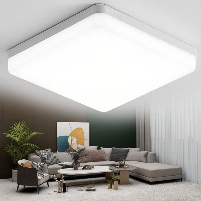KSIBNW 36W Plafonnier LED pour Salle de Bain,3240LM Garage équivalent 150W étanche IP54 Blanc Chaud 3000K Plafonnier Rond pour Salle de bain Sous-sol Plafonnier Encastré Intérieur 