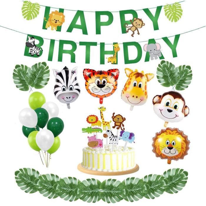 Ballons De Baudruche Maojuee 37 Pieces Jungle Decorations Anniversaire Garcon Jungle A Theme Zoo Animal Joyeux Anniversa Cdiscount Maison Ballons De Baudruche Maojuee 37 Pieces Jungle Decorations Anniversaire Garcon Jungle A Theme Zoo Animal Joyeux Anniversa Cdiscount Maison
