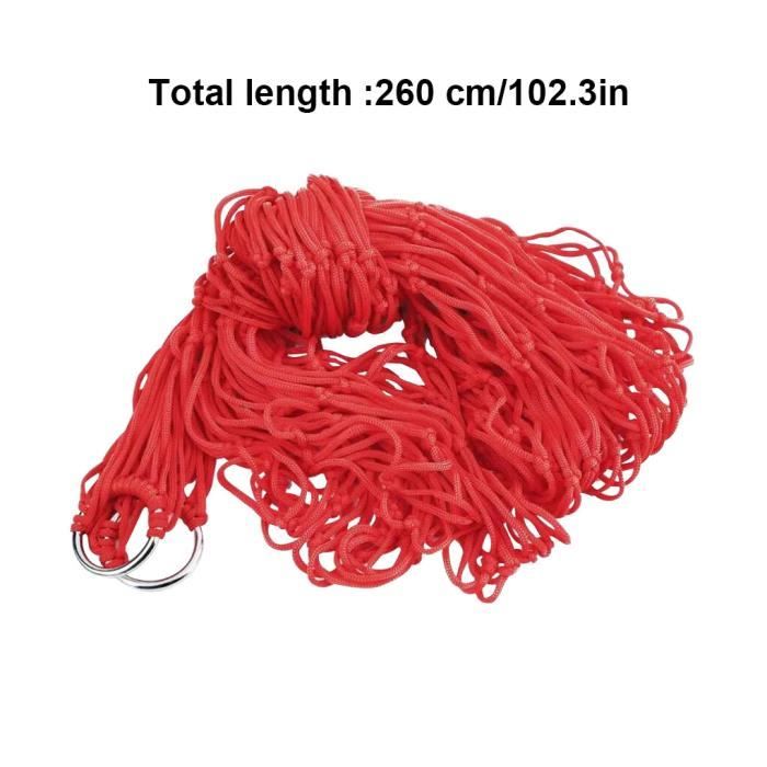 Hamac de Camping - Non spécifié - 260x150 cm - Rouge - Anti